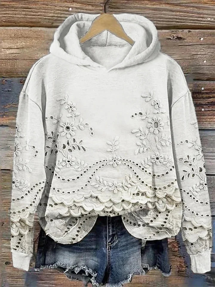 Alice | Kobiecy i wygodny hoodie z kwiatowym wzorem