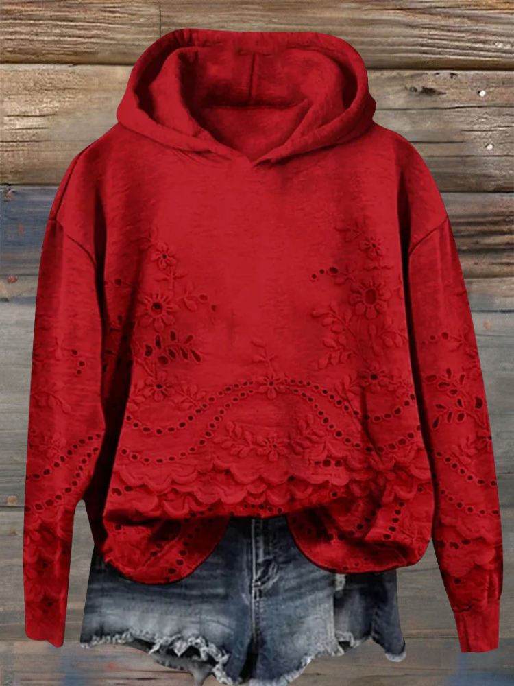 Alice | Kobiecy i wygodny hoodie z kwiatowym wzorem