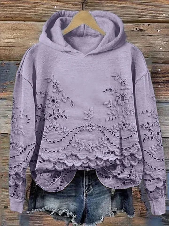 Alice | Kobiecy i wygodny hoodie z kwiatowym wzorem