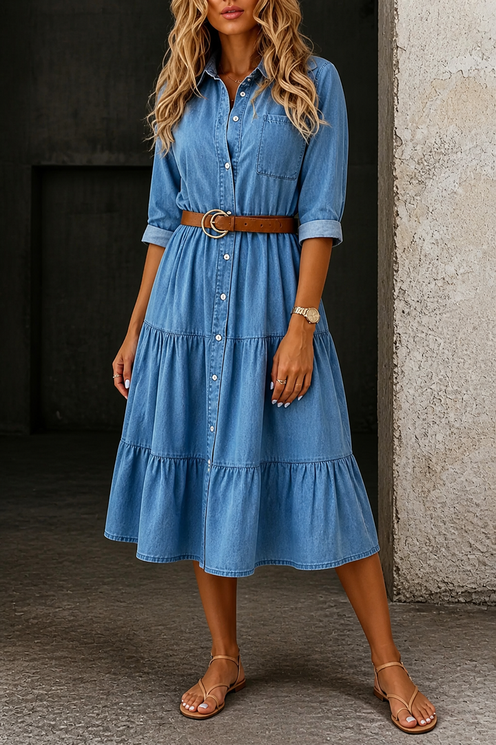 Bárbara | Vestido vaquero casual elegante