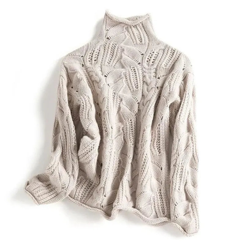 Ksenia | Sweter w warkocz