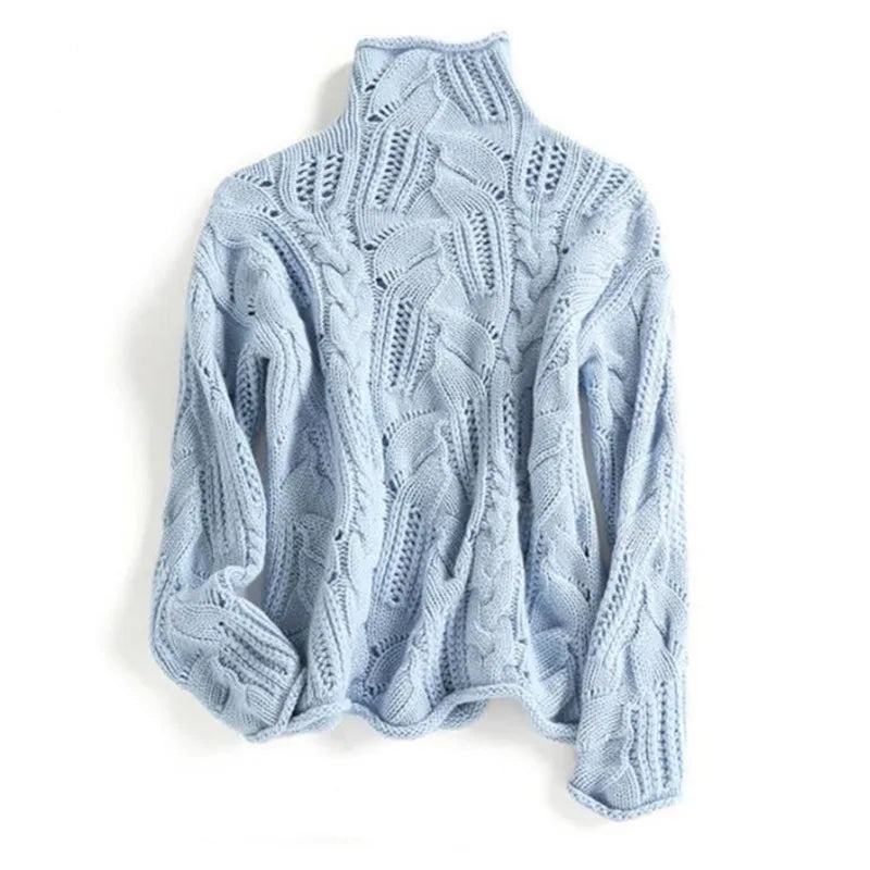 Ksenia | Sweter w warkocz