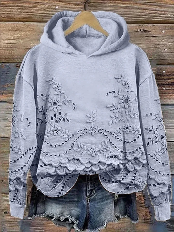 Alice | Kobiecy i wygodny hoodie z kwiatowym wzorem