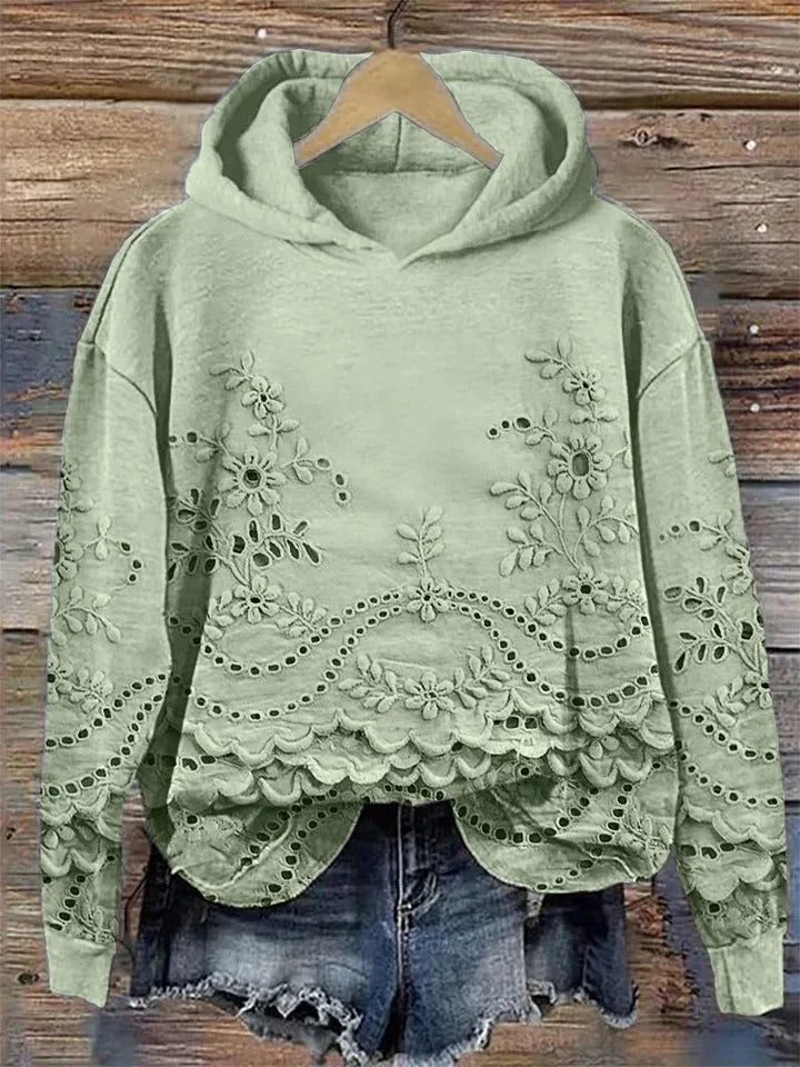 Alice | Kobiecy i wygodny hoodie z kwiatowym wzorem