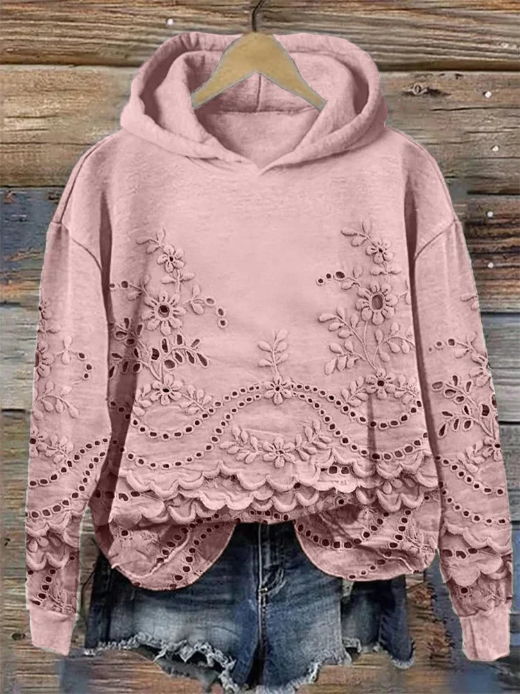 Alice | Kobiecy i wygodny hoodie z kwiatowym wzorem